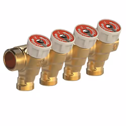 8 Sorties 3/4 MF 1/2 - Fournisseur: GIACOMINI - Reference: R585CY078 - R585C - Collecteur avec robinet d'arrêt pour eau sanit ...