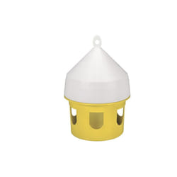 Kerbl - Fearner pour pigeons, plastique, jaune et blanc, capacit 5 litres