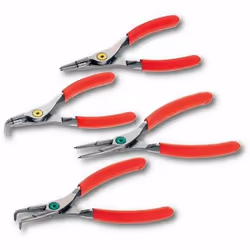 Usag 127 N/SE4, Ensemble de pinces, Ressort en acier, PVC, Rouge, 760 g