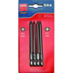 664 S4/100 U06640210 Assortiment d'inserts sous blister 1/4'' Connection - Usag