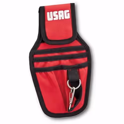 Usag 007 MV, Ceinture d'outils, Noir, Rouge, Tissu, 4 pochettes, 155 mm, 270 mm