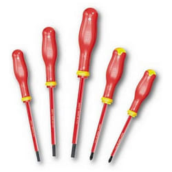 091 SH5 Jeu De 5 Tournevis Pour Vis Fente Et Phillips 1000V - Usag
