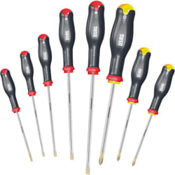 324 SH8 Jeu de 8 Tournevis Tournevis à fente Empreinte cruciforme - Usag
