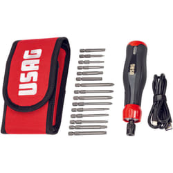 Tournevis électrique Usag 324 XP/B16 étui embouts de vis à fente cruciforme
