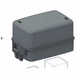 Informations techniques Tension nominale : 6 V, 12 V, 24 V, 36 V Couvercle MTA pour support de relais/de sécurité maxi Micro  ...