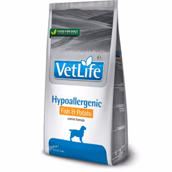 Farmina Pet Food Vet Life Hypoallergenic, Adulte, Toutes races, Poisson, Pomme de terre, 12 kg