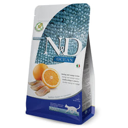 Farmina Pet Food N&D Ocean Herring & Orange croquette pour chat 10 kg Adulte Hareng