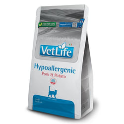 Farmina Pet Food Vet Life Hypoallergenic croquette pour chat 1,5 kg Adulte Porc, Pomme de terre