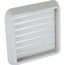 Vortice - Grille à volets gravitaires - Gris clair ø Collerette 120mm