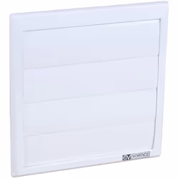 Grille à volets de surpression anti-retour à collerette - Blanc Pour modèle Ø250