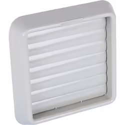 Grille à volets gravitaires - Gris clair Ø Collerette 152mm