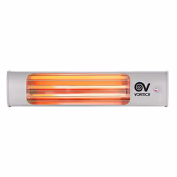 Vortice 70015, Chauffage électrique à infrarouge, Intérieure, Gris, 1800 W, 600 W, 230 V