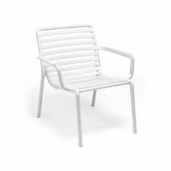 Nardi Doga Relax, Siège respirant, Carré, Blanc, Polypropylène (PP), Réseau, 4 pieds