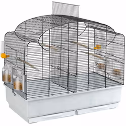 Description générale Canto est une cage à oiseaux idéale pour les canaris et les oiseaux exotiques, adaptée aux phases de sev ...