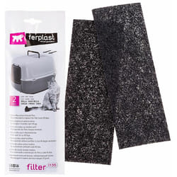 Ferplast - L135 Filtres au charbon actif pour litières Bella, Maxi Bella, Magix et Mika. Variante L135 - Misure: 20 x 7 x h 0.2 cm -