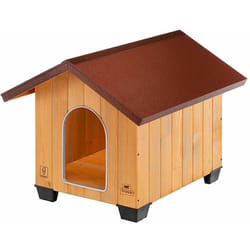 Ferplast - domus Niche pour chiens en bois fsc - 6 tailles. Variante medium - Misure: 70 x 82 x h 67 cm -