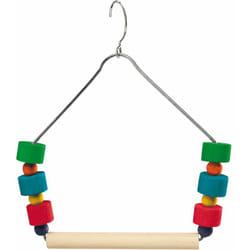 Ferplast Balançoire PA 4084 Balançoire pour canaris et oiseaux exotiques avec perchoir en bois et dés colorés. Variante PA 4084 - Misure: 12.5 x h