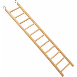 Echelle pa 4002 Échelle en bois pour petits perroquets, les perruches et les cockatiels. Variante pa 4006 - Misure: 11 x h 44.8 cm - - Ferplast