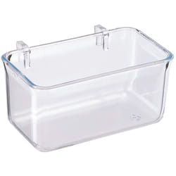 Ferplast - Mangeoire fpi 4510 Mangeoire en plastique transparente pour petits perroquets, perruches et cockatiels. Variante fpi 4510 - Misure: 10.3 x
