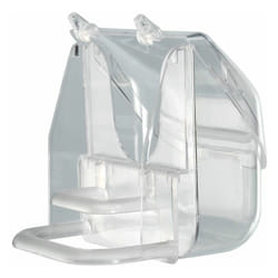 Ferplast - pretty 4522 Mangeoire en plastique transparent avec support pour canaris, petits oiseaux et oiseaux exotiques. Variante pretty 4522