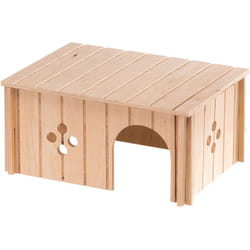 Sin 4646 Maison pour lapins et lapins nains sin 4646 en bois éco-durable fsc. Variante sin 4646 - Misure: 33 x 23.6 x h 16 cm - - Ferplast