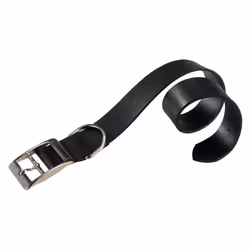 Ferplast Natural C, Chien, Collier standard, Noir, Cuir, Monochromatique, 37 cm