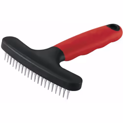 Enlever les noeuds du manteau de votre chien ne sera jamais un problème grâce à ce peigne avec dents courtes. Conseillé pour  ...