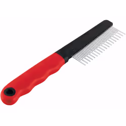 Ce peigne a des dents robustes avec des pointes arrondies pour un toilettage parfait de vos chiens et chats. La poignée ergon ...