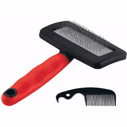 Enlever les poils morts du manteau de votre chien ou chat ne sera plus un problème grâce à cette brosse carde. Recommandée po ...