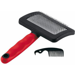 Gro 5948 extra large Brosse à carder pour chiens à poil moyen et long. Variante gro 5948 - Misure: 19 x 12.1 x h 4.2 cm - - Ferplast