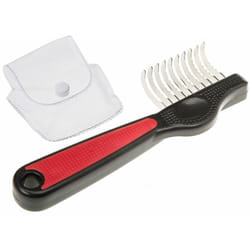 Gro 5968 Peigne démeloir avec lames en acier pour chiens à poils mi-longs. Variante gro 5968 - Misure: 16.3 x 5.2 x h 2.4 cm - - Ferplast