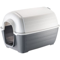 Ferplast KENNY Niche pour chiens en résine thermo-plastique - 5 tailles. Variante KENNY 03 - Misure: 60 x 89 x h 60 cm - Gris