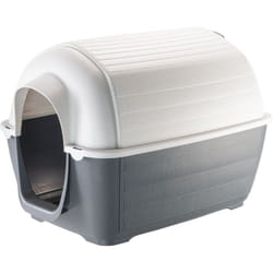 Ferplast - kenny Niche pour chiens en résine thermo-plastique - 5 tailles. Variante kenny 05 - Misure: 70 x 100.6 x h 70.5 cm - Gris
