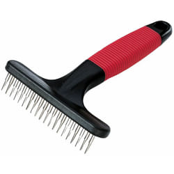 Gro 5872 Peigne rateau avec dents rotatives pour chiens avec poils moyens et longs. Variante gro 5872 - Misure: 15.5 x 11 x h 3.3 cm - - Ferplast