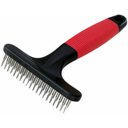 Gro 5874 Peigne rateau avec dents rotatives pour chiens avec poils moyens et longs. Variante gro 5874 - Misure: 11 x 3 x h 15.5 cm - - Ferplast