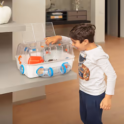 Ferplast Combi 1 Hamster Transparent, Blanc