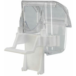 Ferplast - Mangeoire fpi 4503 Mangeoire en plastique transparent pour canaris, petits oiseaux et oiseaux exotiques. Variante fpi 4503 - Misure: 6.9 x