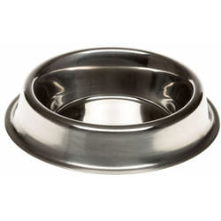 Supernova Gamelle en acier inoxydable avec bord inférieur relevé. 6 tailles. Variante 30 - Misure: ø 14.5 x h 3.4 cm - 0.2 l - - Ferplast