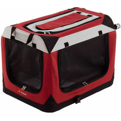 Ferplast - holiday Niche portable pour chiens de petite et moyenne taille - 4 tailles. Variante holiday 4 - Mesures: 60 x 42 x h 42 cm - Bordeaux
