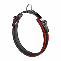 Ferplast Ergocomfort, Collier standard, Noir, Rouge, Monochromatique, 52 cm, 60 cm, 25 mm