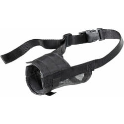 Muzzle net Muselière pour chiens avec grille en nylon - 5 tailles. Variante m - Misure: a: 35-55 cm b: 13-24 cm c: 10.5 cm - - Ferplast