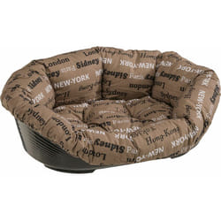Ferplast - sofa' Corbeille en plastique pour chiens et chats avec coussin rembourrée. Diverses mesures.. Variante 8 - Mesures: 85 x 62 x h 28.5 cm