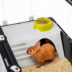 Ferplast Casita 120 Rabit Taupe, Blanc - Vue supplémentaire 6