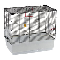 Ferplast - piano 4 Cage pour canaris et autres petits oiseaux. Variante - Misure: 59 x 33 x h 55 cm - Noir