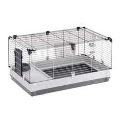 Ferplast Krolik Large Cochon d'inde, Rabit Gris, Blanc