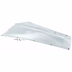 Rideau de protection en pvc pour clapiers en plastique modèle Grand Lodge de Ferplast. Il est livré avec des vis pour le fixe ...