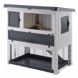 Ferplast Grand Lodge 120 Plus, Maison, Rabit, Gris, Blanc, Métal, Plastique, 2 portes(s), 1155 mm