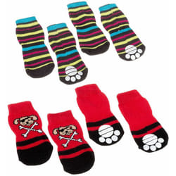 Pet socks antislip Chaussettes pour chiens antidérapantes - 3 tailles. Variante large - Misure: 9 x 4 x h 0.8 cm - Coloris assortis - Ferplast