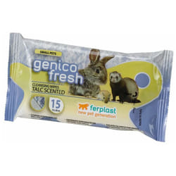 Genico fresh small pets Lingettes nettoyantes humides. Au talc - 15 pièces. Variante genico fresh small pets - Misure: 13 x h 20 cm - - Ferplast