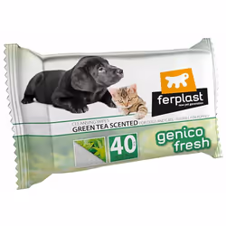 Genico Fresh Green Tea est une solution pratique pour nettoyer rapidement le poil des chiens et des chats, en particulier lor ...